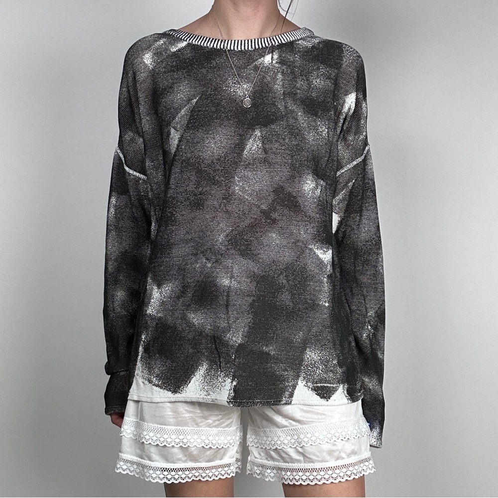 Sarah Pacini Roller Painted Sweater